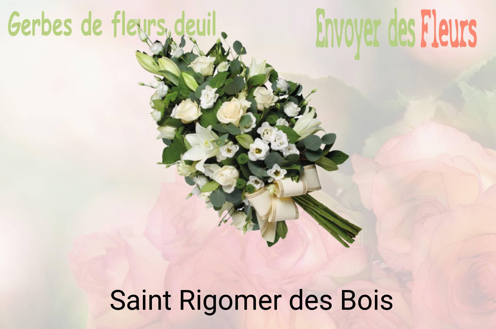 Gerbe de fleurs de deuil livrée à Saint-Rigomer-des-Bois